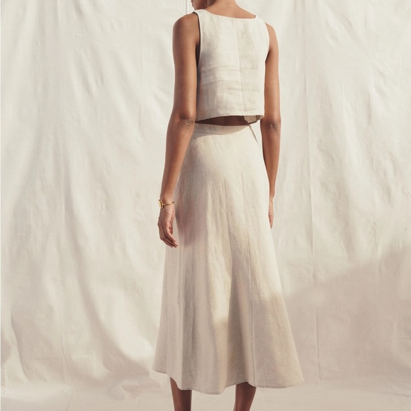 NWT Reformation Silas Linen Skirt - Picture 3 of 6